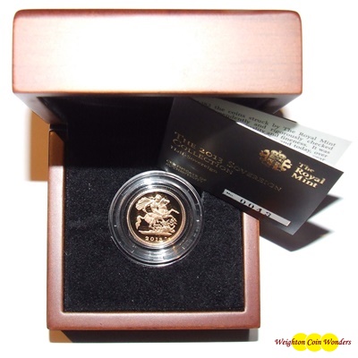 2013 Gold Proof 1/2 SOVEREIGN